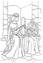coloring page Merida and her mother